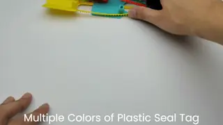 Black 300mm Custom Plastic Seal for Garment and Shoes Security Average Weight 4.45 g/pc