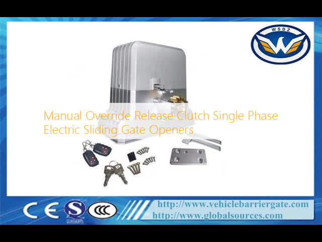 Manual Override Release Clutch Single Phase Electric Sliding Gate Openers