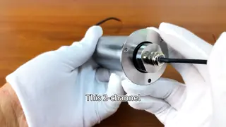2-Channel 2A Stainless Steel Slip Ring with IP67 Protection and Gold-Gold Contacts for Harsh Environments