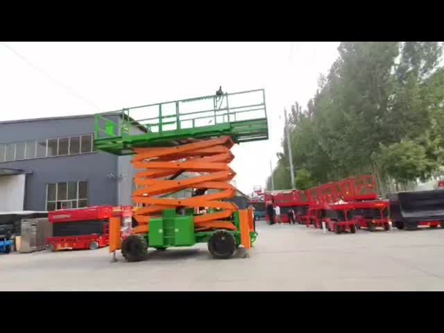 Electric Curved Arm Aerial Work Platforms Anti Collision