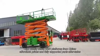 Electric Curved Arm Aerial Work Platforms Anti Collision