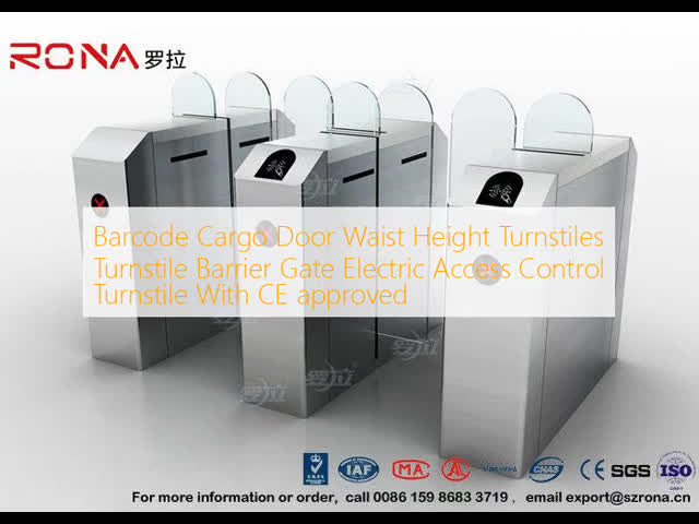 Barcode Cargo Door Waist Height Turnstiles Turnstile Barrier Gate Electric Access Control Turnstile With CE approved