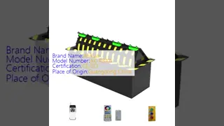 Length 3 to 6 meters Hydraulic Road Blocker Featuring 500mm Lift Height and Blade Dimension 30 by 90mm Ideal for Security