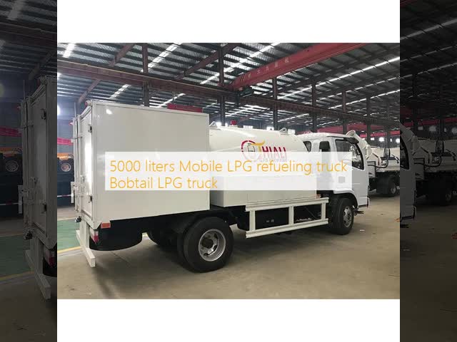 5000 liters Mobile LPG Refueling Truck with Euro III Emission and 120HP Engine