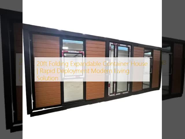 20ft Size Expandable Container House with Rapid Deployment and Steel Frame Structure for Modern Living