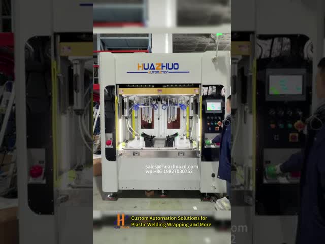 Servo Hot Riveting Machine With Two Two-Cavity Mold