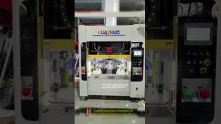 Servo Hot Riveting Machine With Two Two-Cavity Mold