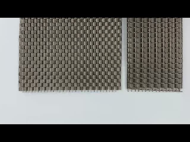 Corrosion Resistant High Strength Woven Structure Stainless Steel Decorative Mesh