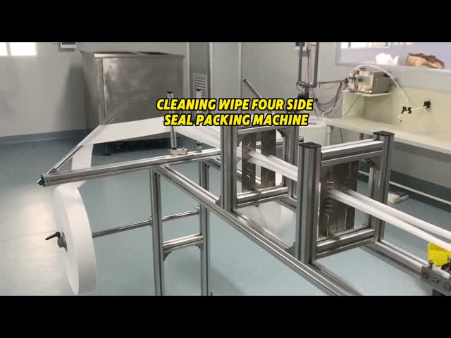 Dose Liquid Filling Small Wet Tissue Lens Wipe Automatic Making Packing Machine