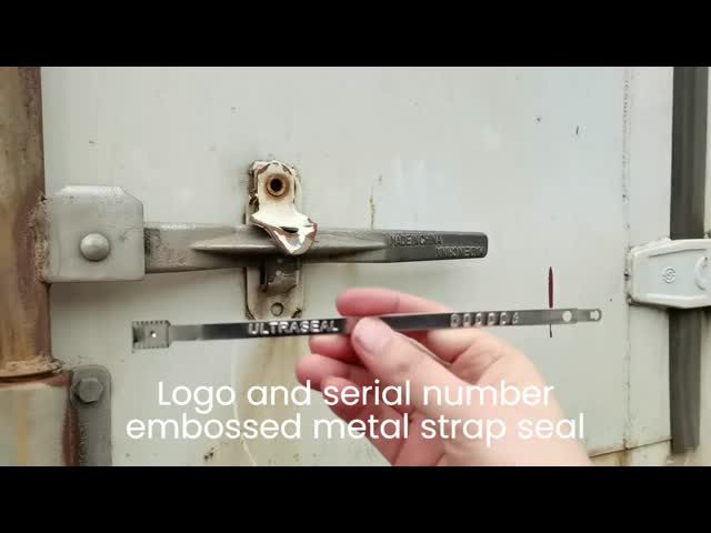 ISO 17712 Certified Metal Strap Seal for Secure Tamper Proofing 118 mm Overall Length