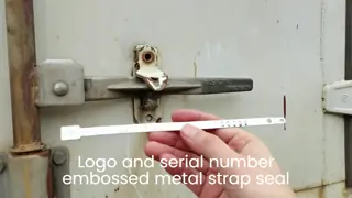 ISO 17712 Certified Metal Strap Seal for Secure Tamper Proofing 118 mm Overall Length