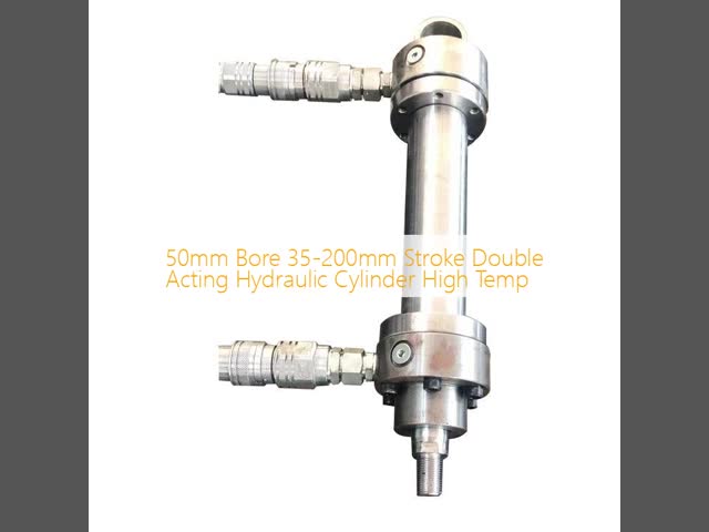 50mm Bore 35-200mm Stroke Double Acting Hydraulic Cylinder High Temp