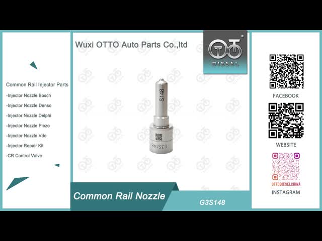 Diesel Common Rail Injector Nozzle G3S148 For Denso G3 Series Nozzle For Injector 1J783-53051