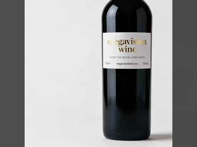 Custom Premium Gold Foil Embossed Printed Labels Waterproof Textured Paper Stickers For Red Wine Bottles Packaging Labels