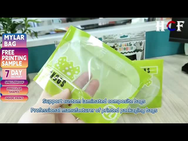 Laminated Material Custom Printed Transparent Self Adhesive Vacuum Compression Frosted Confidential Fully Degradable Environmental Layer Mylar Bag Custom Order