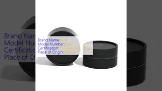 Custom Black Color Cylinder UV Printed Gift Paper Tube Unique Wax Paper Perfume Candle Craft Packaging