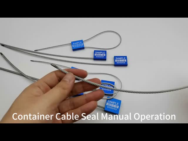 ISO 17712 Tamper Proof Container Seal Truck Cable Seal with 300mm Exposed Cable Length default