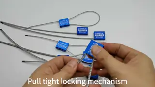 ISO 17712 Tamper Proof Container Seal Truck Cable Seal with 300mm Exposed Cable Length default