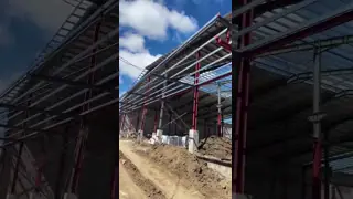 Modern Design Light-Weight Prefab Steel Workshop Metal Building Car Parking Garage Shed