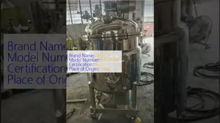 Cosmetic Chemical Pneumatic Stainless Steel Mixing Tank With Agitator