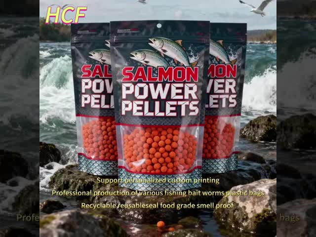 Custom Order Transparent Fishing Lure Bait Bags Zipper Bag Packaging Accessories Recyclable Material Structure Pet Vmpet Pe