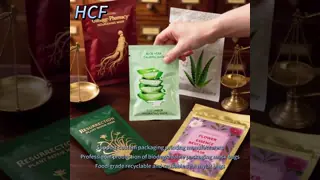 Retort Pouch Custom Logo Threesided Sealed Aluminum Foil Packaging Plastic Bag Food Grade Packaging Material Packaging Mask Essence Mylar Bag
