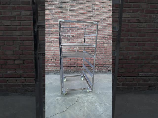 Professional 304 316 Stainless Steel Baking Drying Cooling Trolley with Trays
