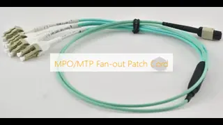 SC-LC 12F 光ファイバーパッチコード 低挿入損失 高い反射損失とカスタマイズされた長さ