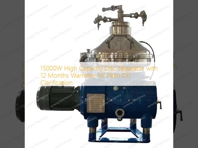 15000W High Capacity Disc Separator with 12 Months Warranty for Palm Oil Clarification