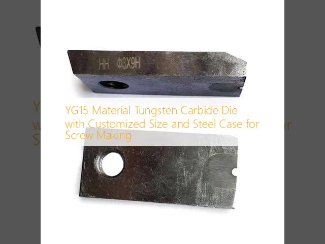 YG15 Material Tungsten Carbide Die with Customized Size and Steel Case for Screw Making