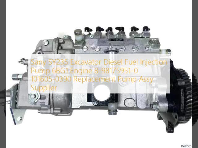 Sany SY235 Excavator Diesel Fuel Injection Pump 6BG1 Engine 8-98175951-0 101605-0390 Replacement Pump Assy Supplier
