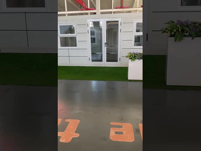 Small Twin Wing Prefab Folding House with 56 Square Meters Floor Space L9000*W6220*H2480mm and More Than 30 Years Lifespan