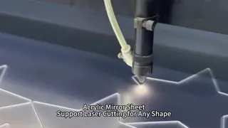 Shatterproof Acrylic Silver Mirror - High Clarity Custom Laser Cut Any Shape for Home Decor & Commercial Use