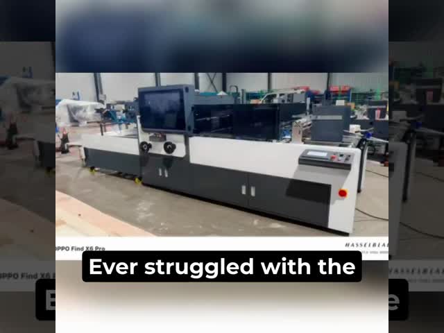 Gift Box Specialized Window Patching Machine Popular Window Patching Machine With Corner Cutting& Creasing Function