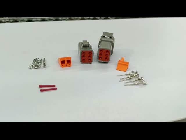 100% New PP Material Deutsch 6 Pin Connector Kit with Housing for Genie Scissor Lift Parts and Platform Control Box Parts with 1 Year Warranty