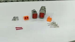 100% New PP Material Deutsch 6 Pin Connector Kit with Housing for Genie Scissor Lift Parts and Platform Control Box Parts with 1 Year Warranty