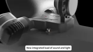T40S Megaphone & Lighting All-in-One Drone Payload with Brushless Gimbal IP54 Protection and DJI SDK Interface