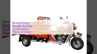 200CC Cargo Tricycle Three Wheel Cargo Motorcycle With Double Passenger Seats