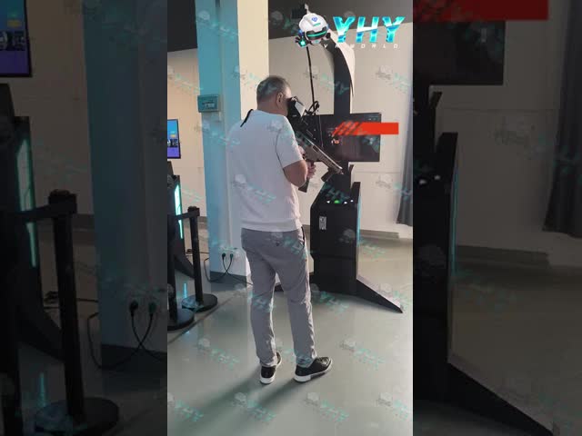 Next-Gen VR Attraction 9D VR Gun Battle Machinewith 500kW Imitation Gun*1