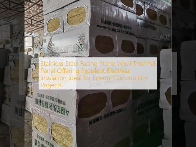 30-150 mm Thick Rock Wool Panel with 0.035-0.045 W/m·K Thermal Conductivity and Excellent Electrical Insulation