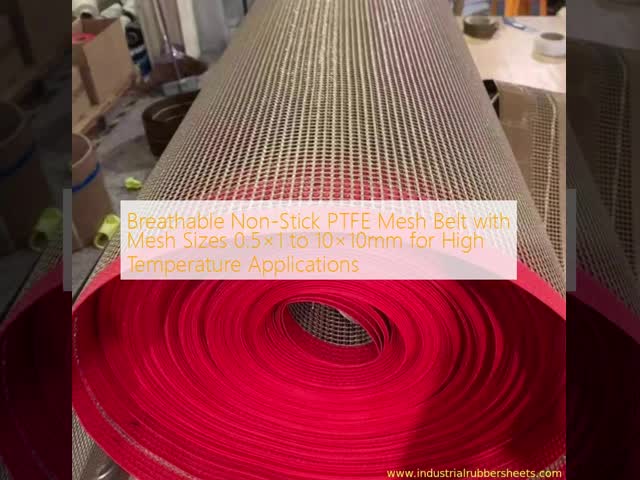 Breathable Non-Stick PTFE Mesh Belt with Mesh Sizes 0.5×1 to 10×10mm for High Temperature Applications