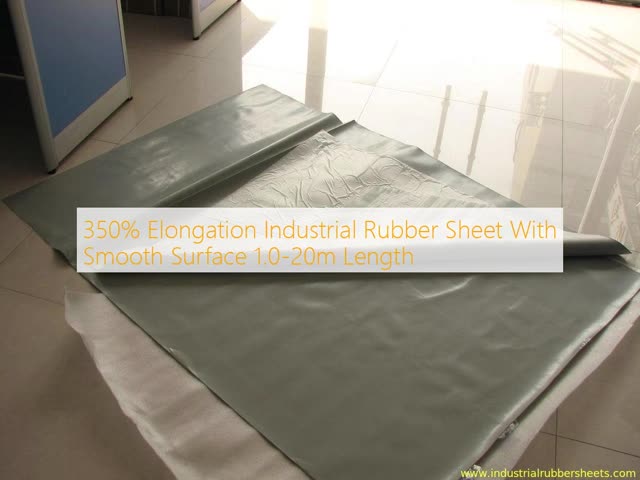 350% Elongation Industrial Rubber Sheet With Smooth Surface 1.0-20m Length