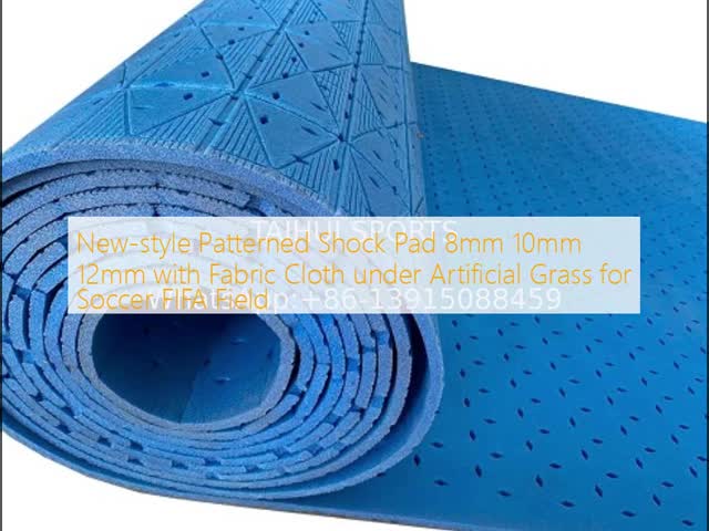 Underlay Shock Pad 8mm 10mm 12mm with Fleece under Artificial Grass for Soccer FIFA Field