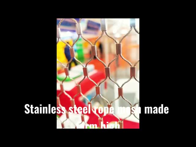 Woven Mesh  Zoo Fencing Stainless steel rope wire mesh