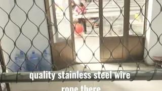 Woven Mesh  Zoo Fencing Stainless steel rope wire mesh