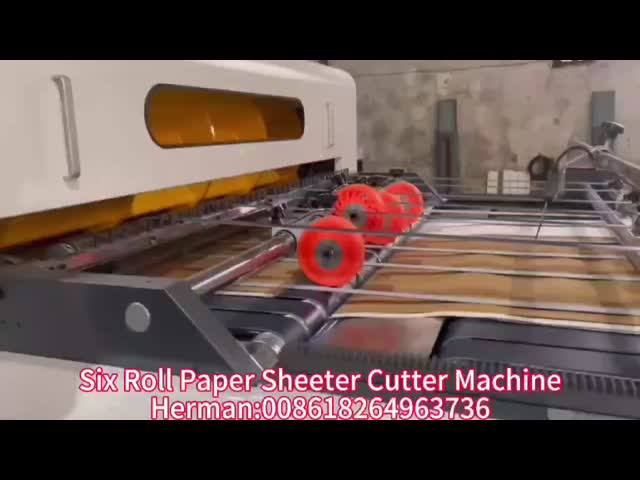 JIGUO ZWC-1400-6 Paper Sheeter Cutter Machine, Reference weight of cutting paper:50-500g/m2,Max.Diameter of paper:1650mm(65〃)Max,Maximum cutting speed:300cuts/min