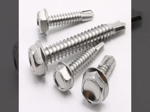Zinc Plated Hex Washer Head Self-Drilling Screws for Metal To Metal Fastening Compliant with GB15856.4 Standard