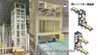 Máquina elevadora de cajas transportadoras verticales