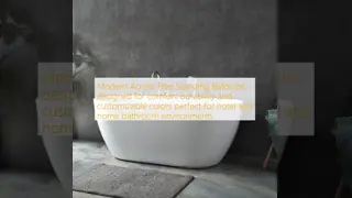 Customizable Acrylic Free Standing Bathtubs designed with modern style durable acrylic and suitable for hotel and home bathroom