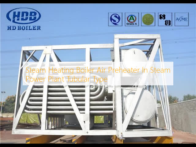 Steam Heating Boiler Air Preheater In Steam Power Plant Tubular Type